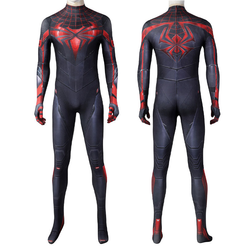 ps5 spider man miles morales advanced tech suit jumpsuit cosplay costumes