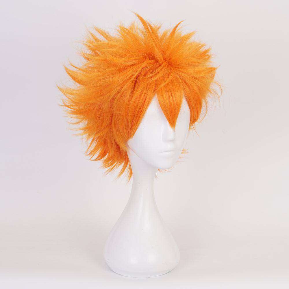 coscrew haikyuu hinata shoyo orange short cosplay wig qx02