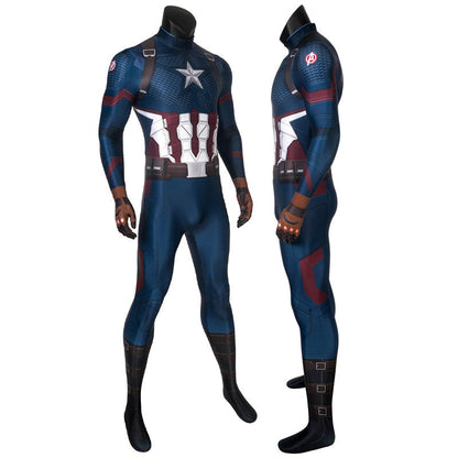 avengers endgame steven rogers captain america jumpsuit cosplay costumes