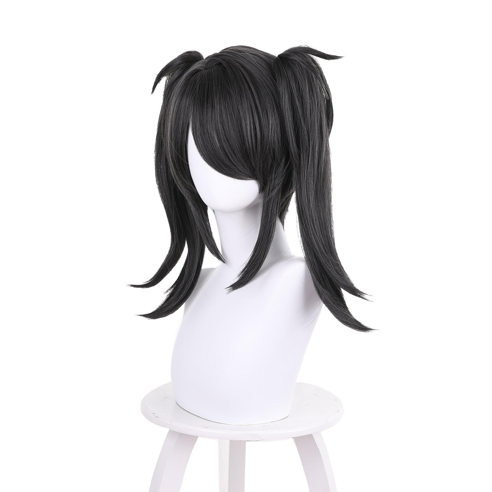 coscrew anime needy girl overdose rain black medium cosplay wig 444d