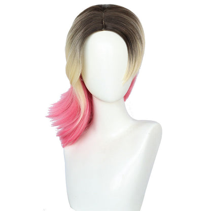 spider man across the spider verse gwen stacy deeppink gradient cosplay wigs