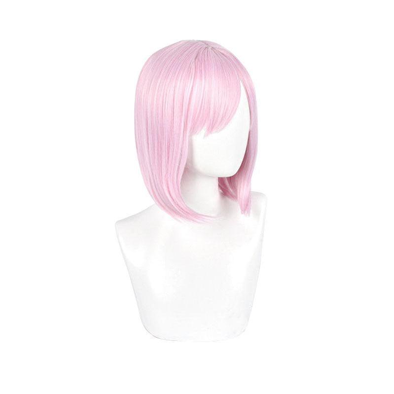 fgo fate grand order mash kyrielight shielder pink short cosplay wigs 1