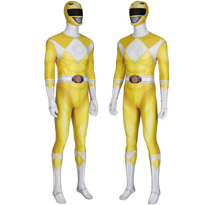 mighty morphin power rangers dime tribe knight boi tiger ranger yellow ranger cosplay costumes