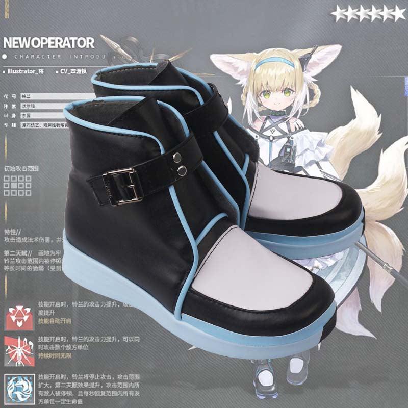 game arknights suzuran cosplay boots shoes for cosplay anime carnival