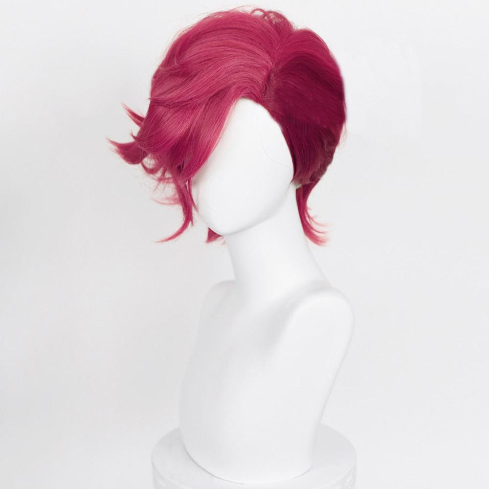 coscrew Anime League of Legends Arcane Violet Short Pink Cosplay Wig MM53 - coscrew