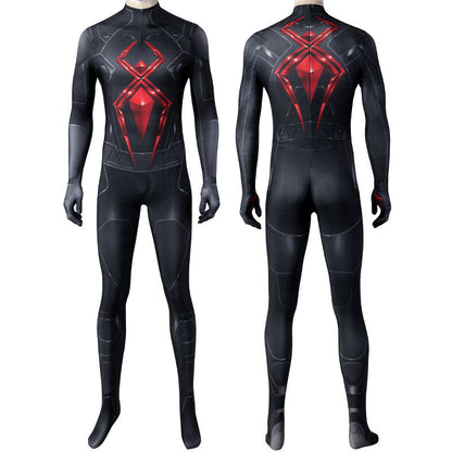 spider man dark suit jumpsuit cosplay costumes