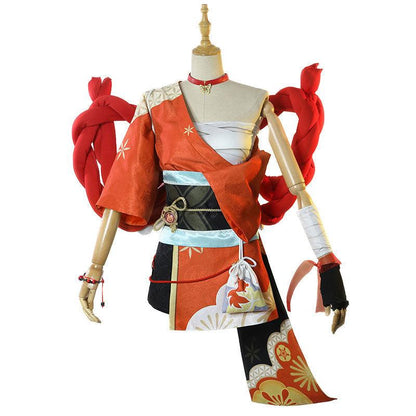 Genshin Impact Yoimiya Xiaogong Cosplay Costumes