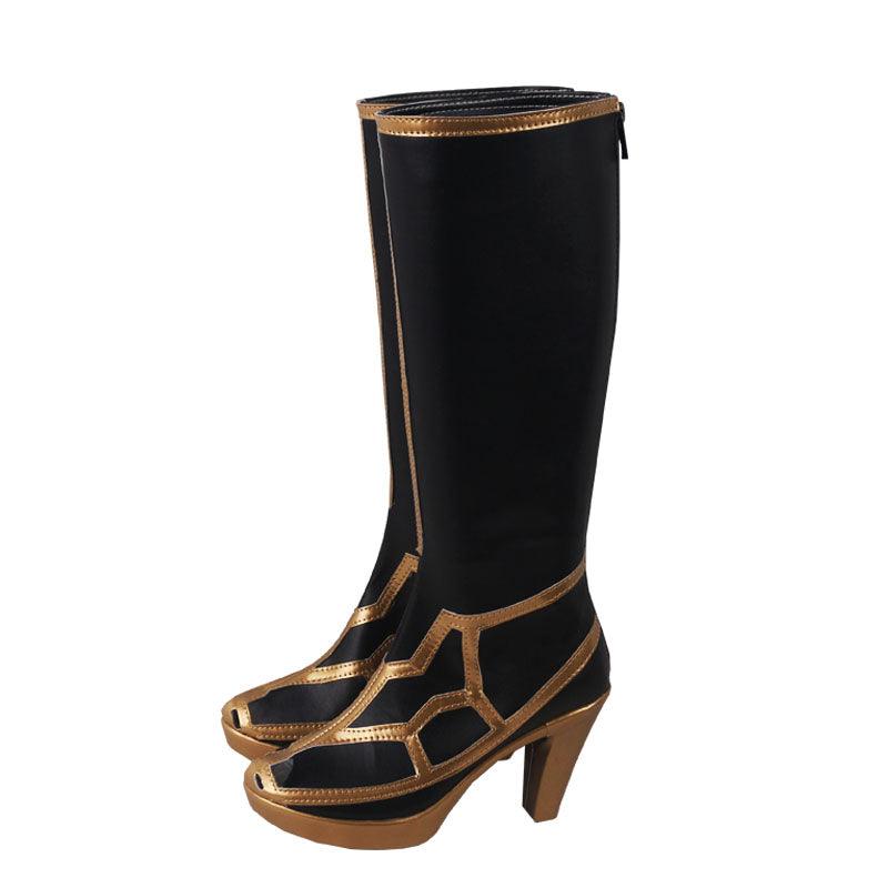 game fgo fate grand order arcade cabinet merlin cosplay boots shoes for cosplay anime carnival
