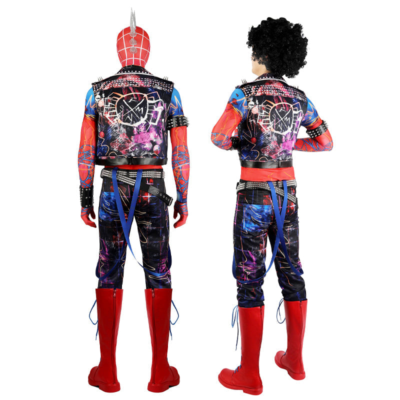 spider man across the spider verse spider punk hobart hobie brown jumpsuit cosplay costumes