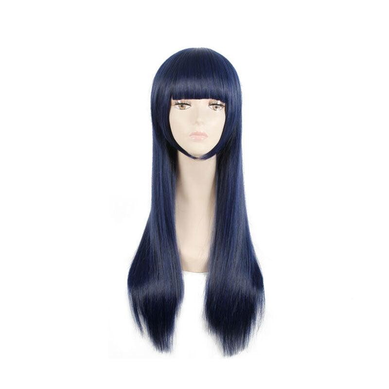 anime naruto hyuga hinata blue cosplay wigs