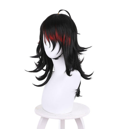Anime Cosplay Wigs for Vox Akuma Black red gradient  Cosplay Wig of NIJISANJI 536A - coscrew