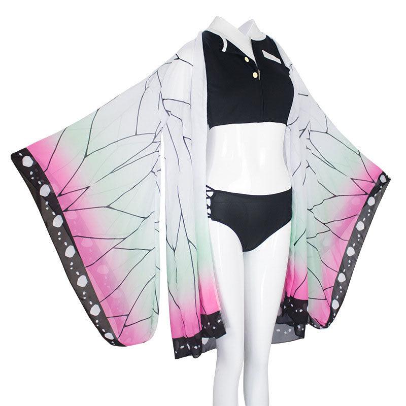 anime demon slayer kimetsu no yaiba kochou shinobu swimsuit cosplay costumes 4