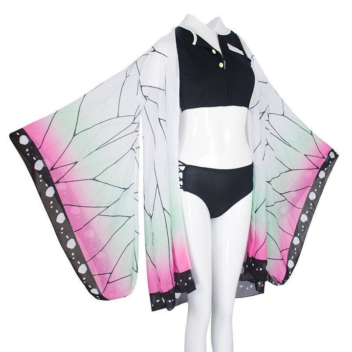 anime demon slayer kimetsu no yaiba kochou shinobu swimsuit cosplay costumes 4