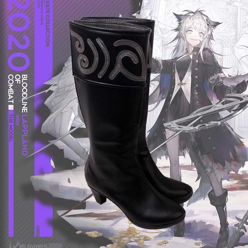 arknights lappland refined horrormare game cosplay boots shoes for carnival anime party