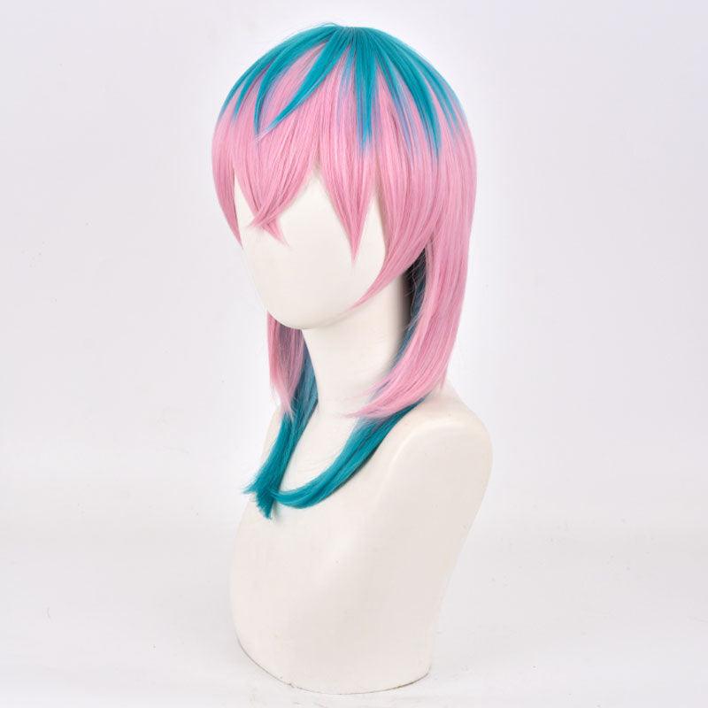 anime tokyo revengers hinata tachibana pink orange short cosplay wigs