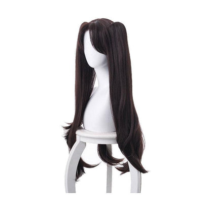 fgo fate grand order babylonia ishtar 80cm long straight double ponytail black cosplay wig