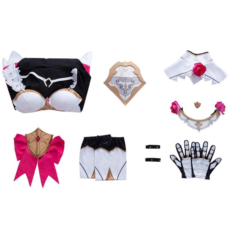 game genshin impact noelle fullset cosplay costumes