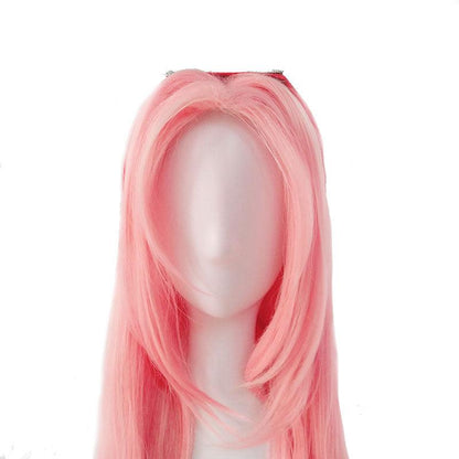 Anime Naruto Haruno Sakura Long Pink Cosplay Wigs