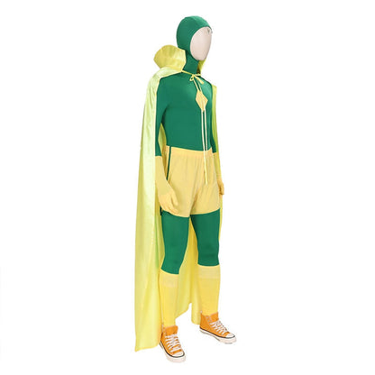 movie wanda vision vision halloween cosplay costumes with free stickers