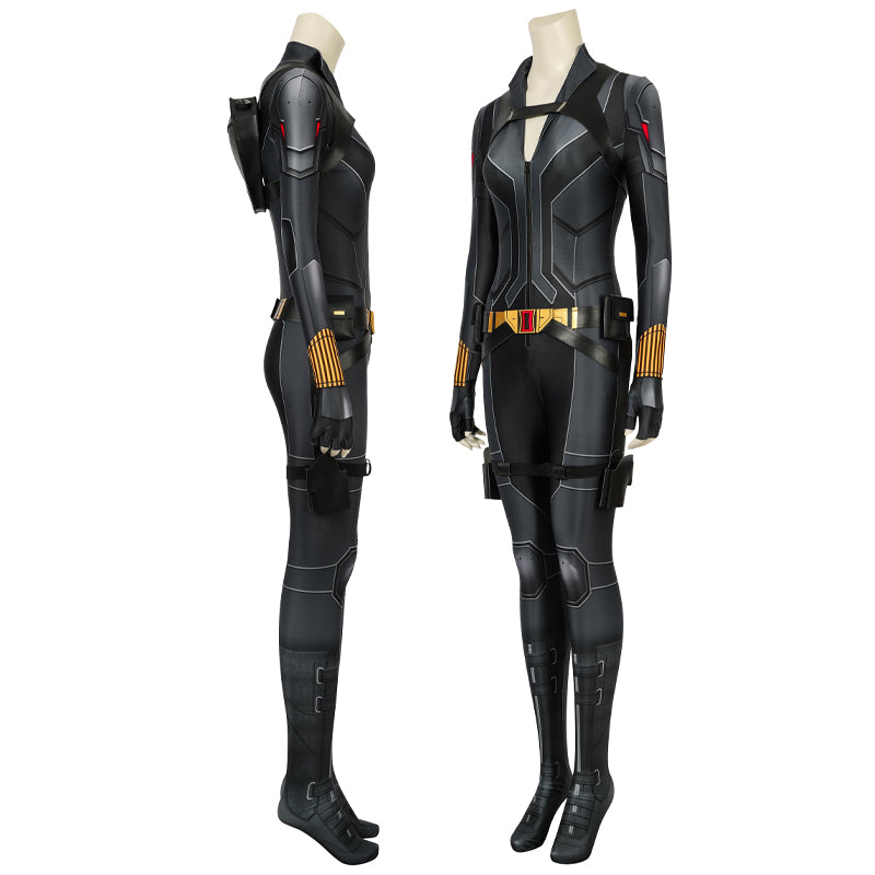 black widow natasha romanoff black suit jumpsuit cosplay costumes