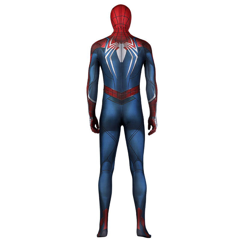 spider man ps5 2 peter parker spiderman jumpsuit cosplay costume with headgear