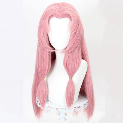 game naraka bladepoint tsuchimikado kurumi pink cosplay wigs