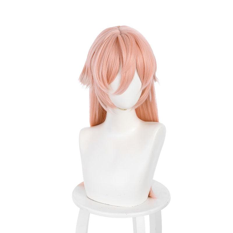 game genshin impact yanfei pink long cosplay wigs
