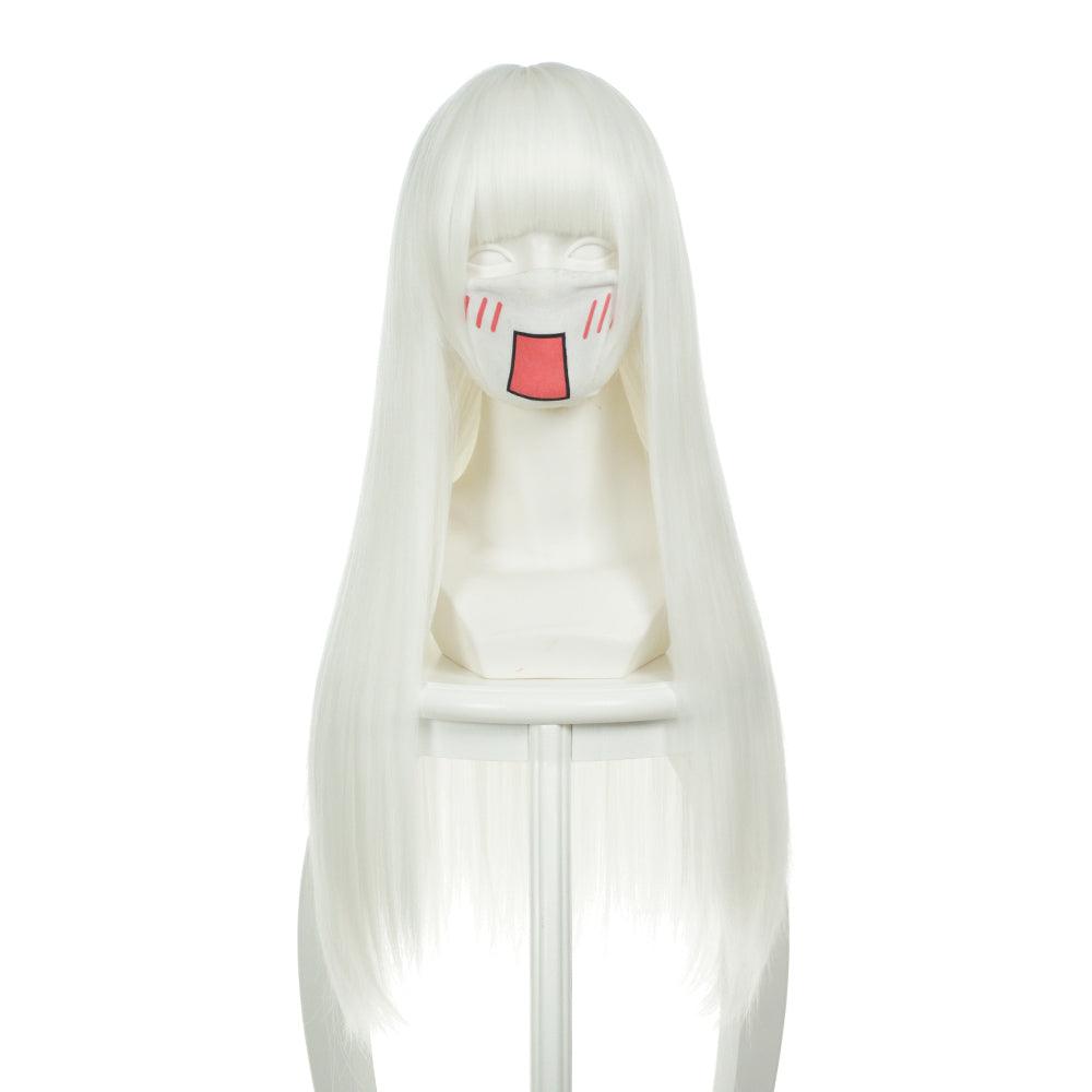 coscrew anime k return of kings kushina anna white long cosplay wig 306f