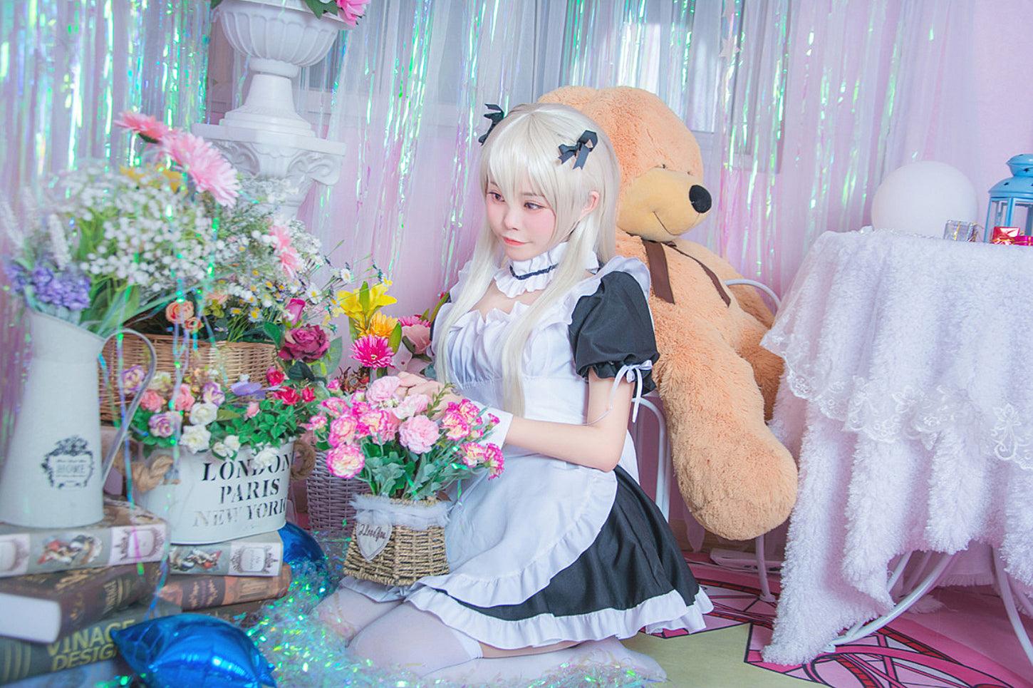 Yosuga No Sora Kasugano Sora Maid Outfit Lolita Dress Anime Fancy Cosplay Costume