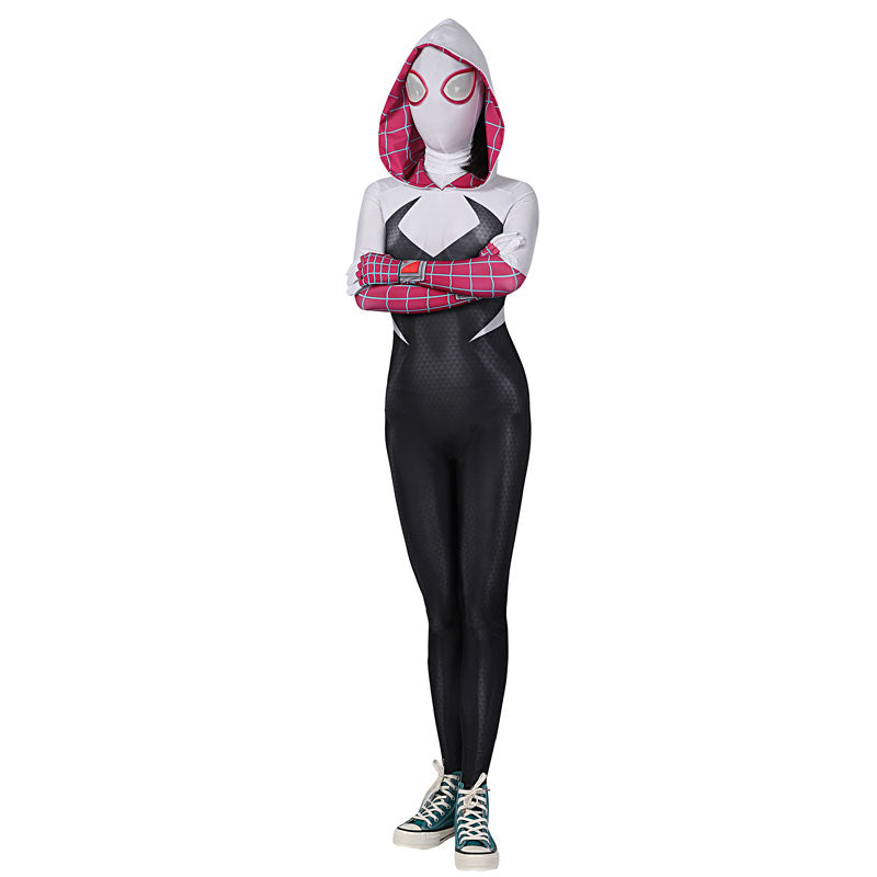 spider woman gwen stacy jumpsuit cosplay costumes