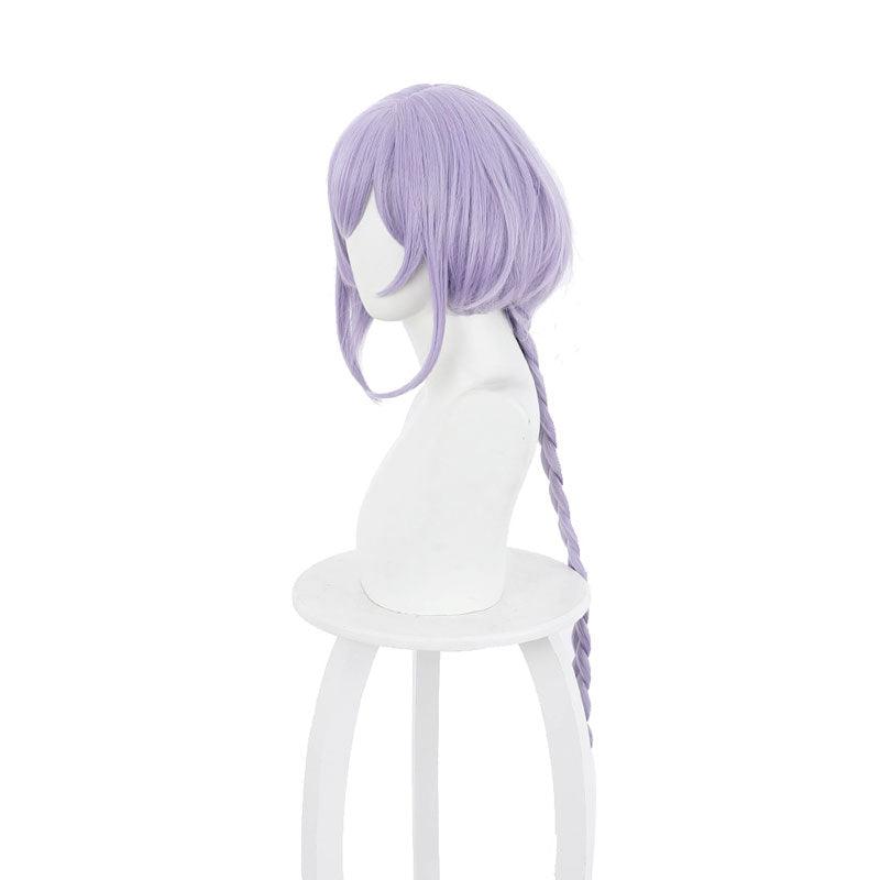 game genshin impact qiqi purple braid cosplay wigs