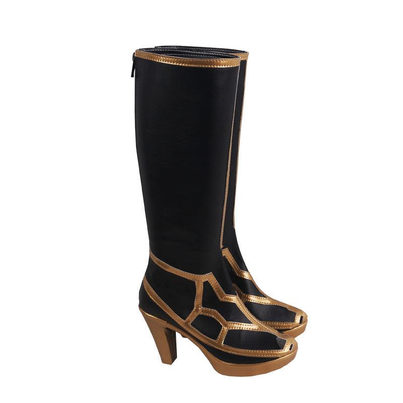 game fgo fate grand order arcade cabinet merlin cosplay boots shoes for cosplay anime carnival