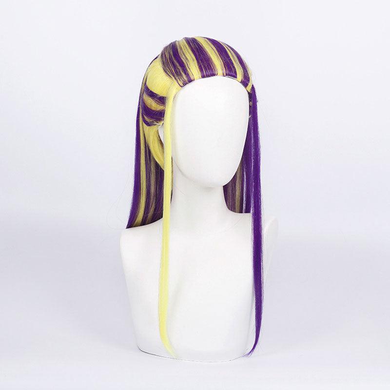 Anime Tokyo Revengers Wakasa Imaushi Long Yellow Purple Cosplay Wigs - coscrew