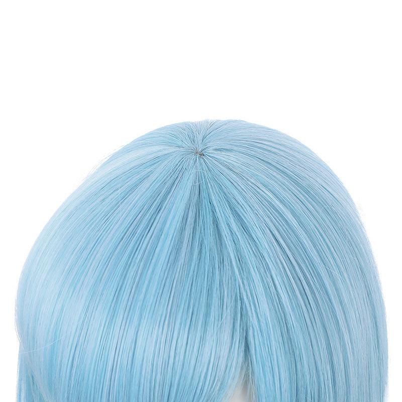 anime jujutsu kaisen kasumi miwa long blue cosplay wigs