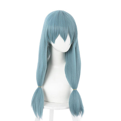 coscrew Anime Jujutsu Kaisen Mahito Blue Long Cosplay Wig 505G - coscrew