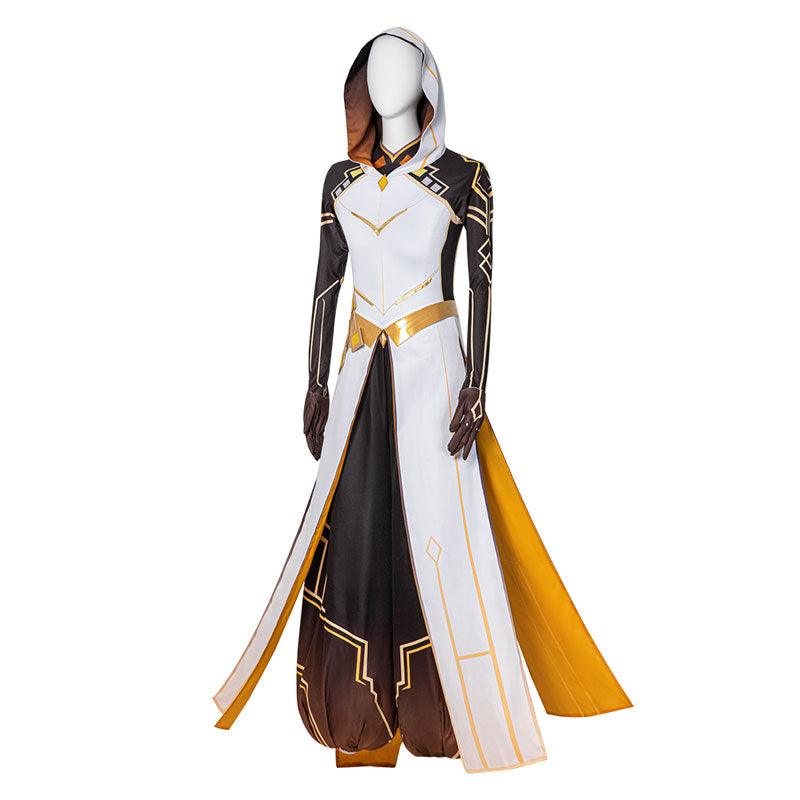 game genshin impact zhongli archon fullsuit cosplay costumes