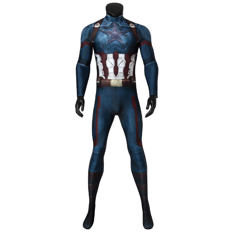 avengers 3 infinity war captain america steve rogers jumpsuit cosplay costumes