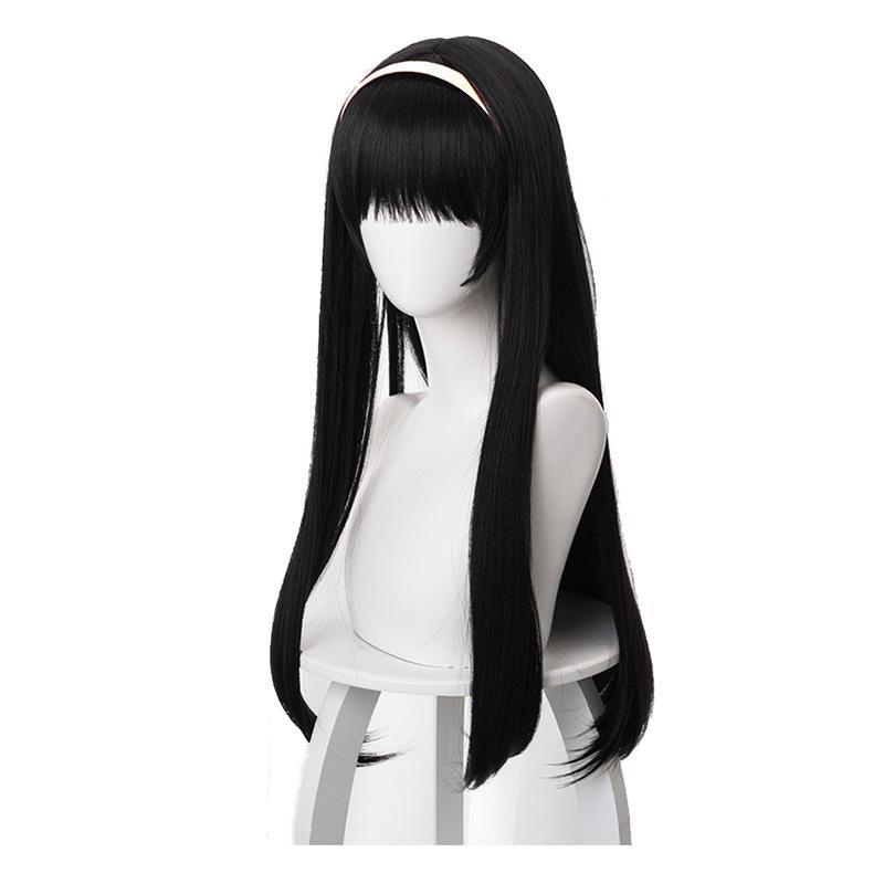 game identity v witch kawakami tomie black long cosplay wigs
