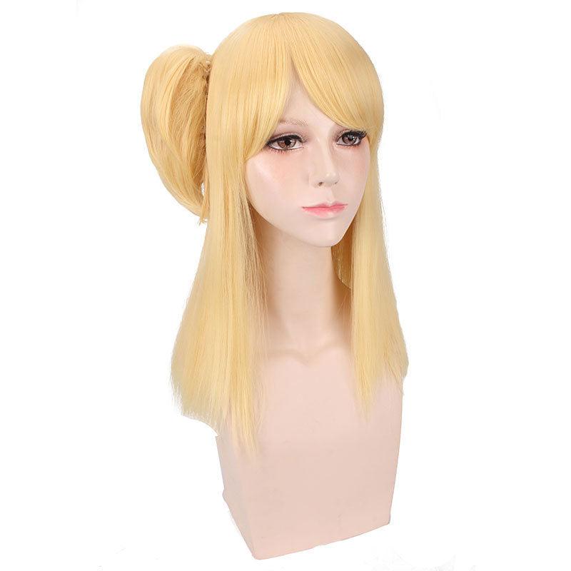 Anime Fairy Tail Lucy Heartfilia Golden Cosplay Wigs