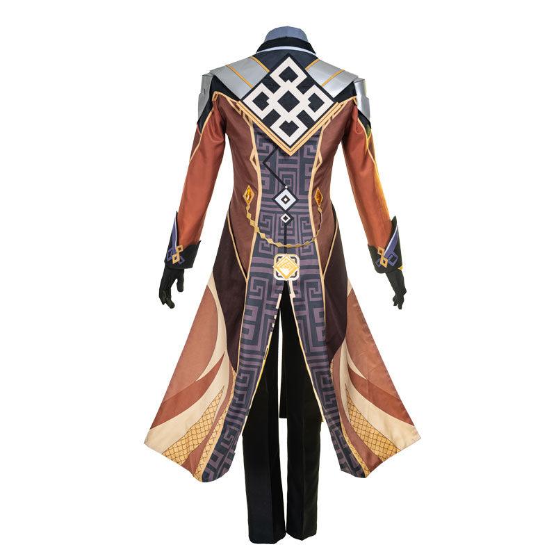 game genshin impact tartaglia zhongli cosplay costumes