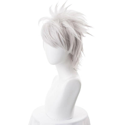 Anime Naruto Hatake Kakashi Short White Cosplay Wigs