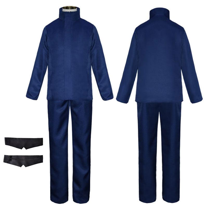 anime jujutsu kaisen satoru gojo child outfits cosplay costume with blindfold