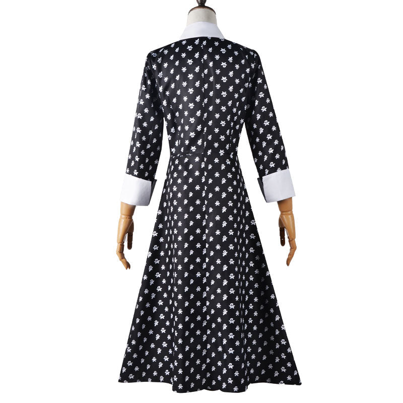 the addams family wednesday christina ricci dress cosplay costumes