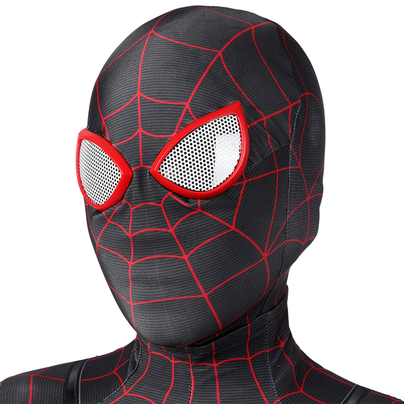 spider man ps5 miles morales suit v2 kids jumpsuit cosplay costumes