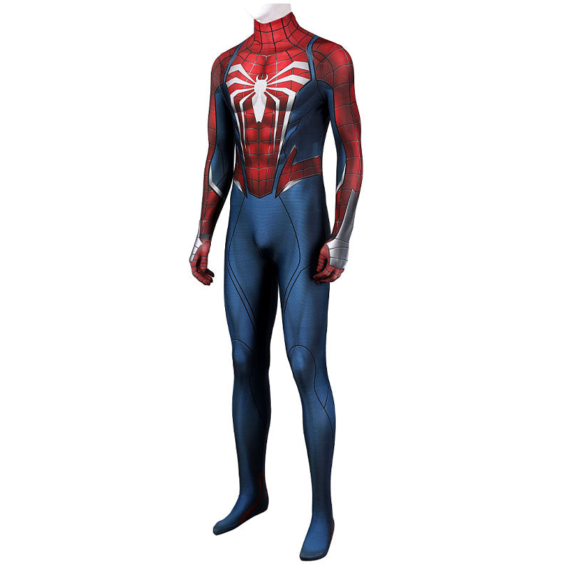 spider man ps5 2 peter parker spiderman jumpsuit cosplay costume with headgear