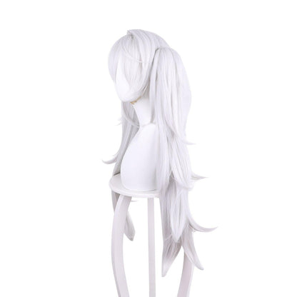 Anime Cosplay Wigs for  Kuzuha silvery white Cosplay Wig of NIJISANJI 536EB - coscrew