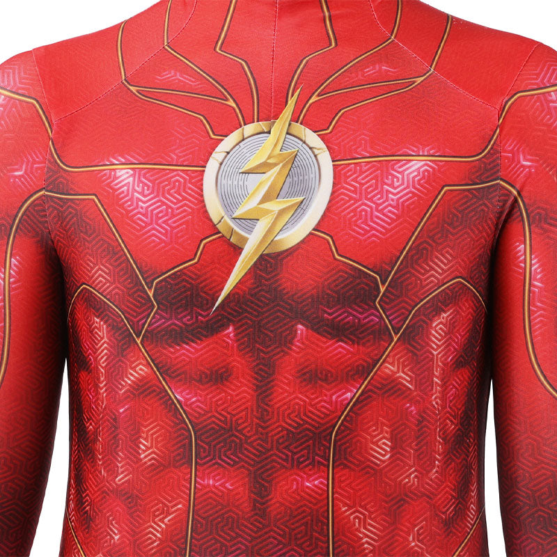 flashpoint barry allen the flash kids jumpsuit cosplay costumes