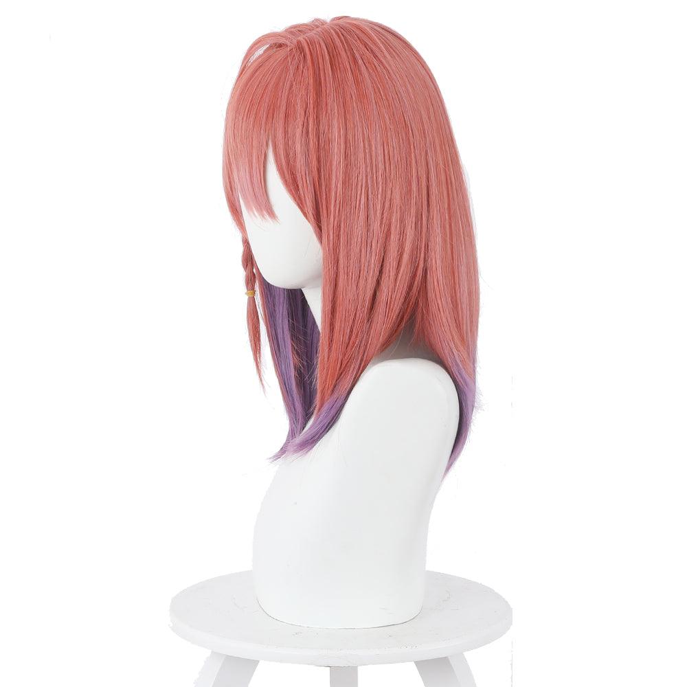 coscrew Anime Kanojo, Okarishimasu Sakurasawa Sumi Pink Gradient Purple Cosplay Wig 501D - coscrew