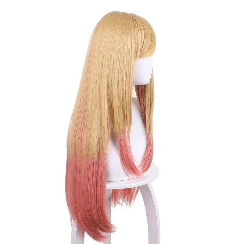 anime my dress up darling kitagawa marin yellow gradient pink cosplay wigs