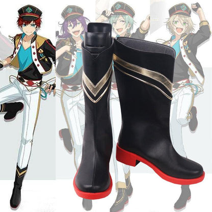 ensemble stars alkaloid amagi hiiro game cosplay boots shoes for anime carnival